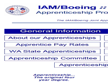 Tablet Screenshot of iam-boeing-apprenticeship.com